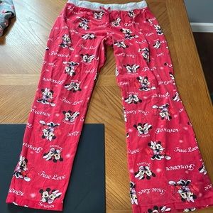 Mickey and Minnie Mouse pajama pants
